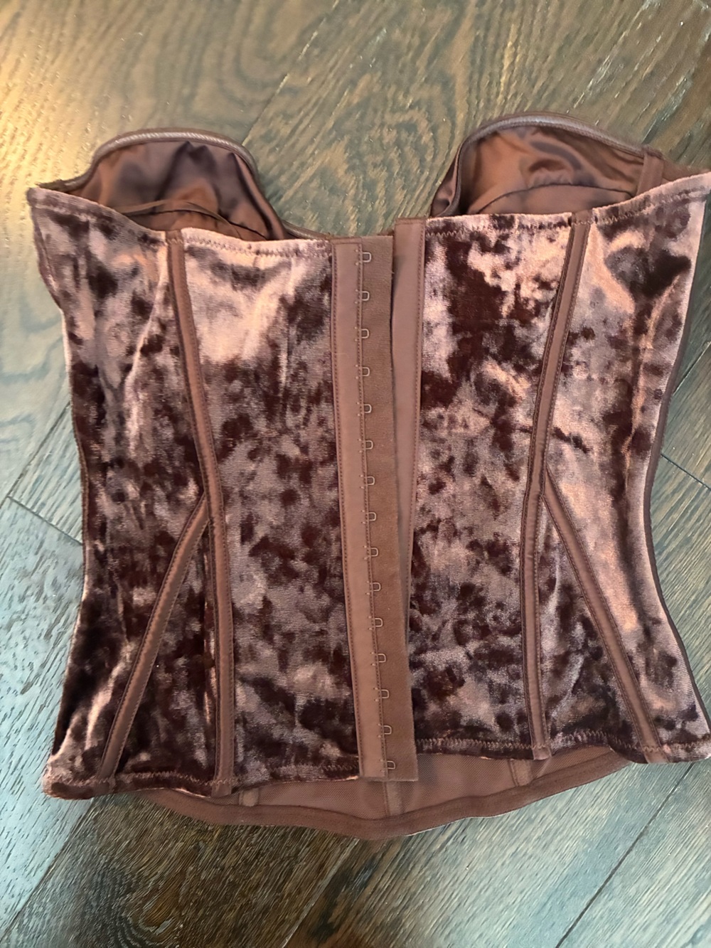 Zara Chocolate Brown Bustier Top - Picture 2 of 5